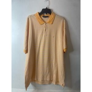 Men’s Nautica Orange Striped Polo Shirt